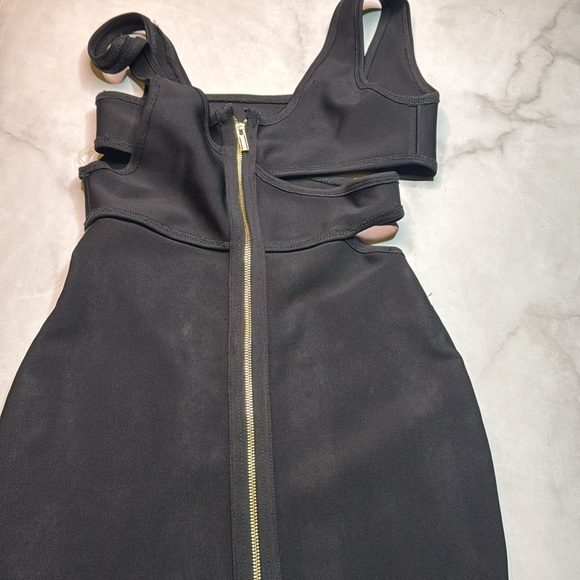 House of CB London Miya Black Bandage Cut Out Dress - Picture 6 of 6